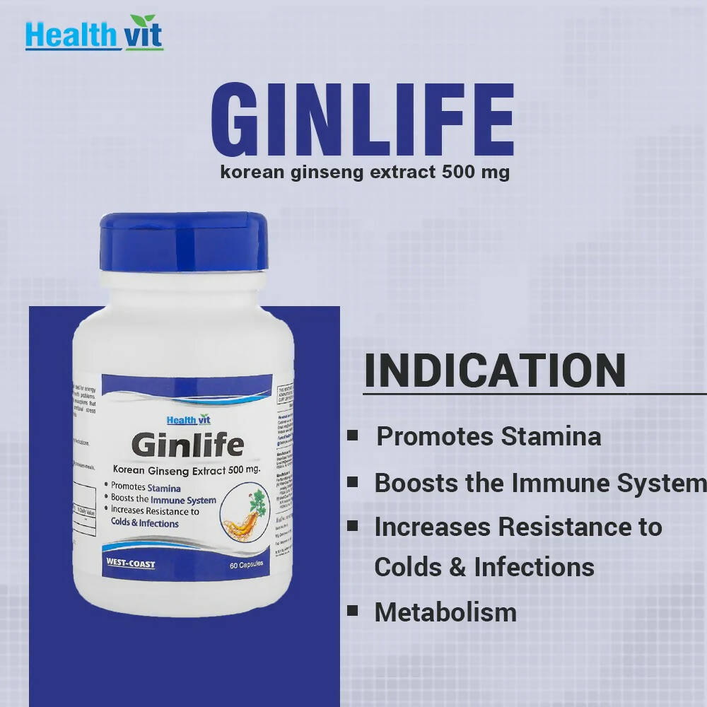 Healthvit Ginlife Capsules | Grocsy