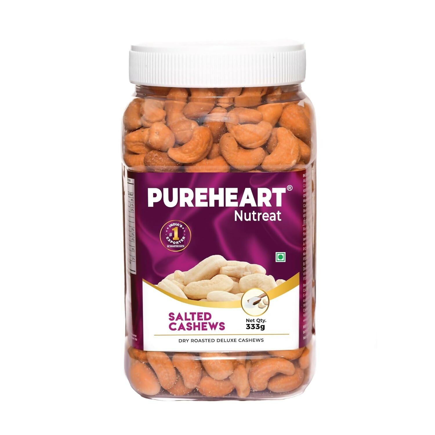 Pureheart Nutreat Roasted Salted Cashews | Grocsy