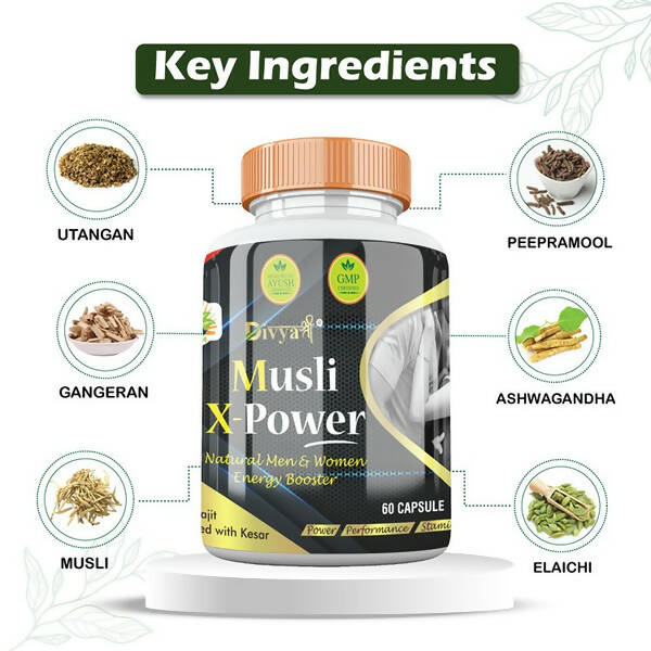 Divya Shree Musli X- Power Capsules | Grocsy