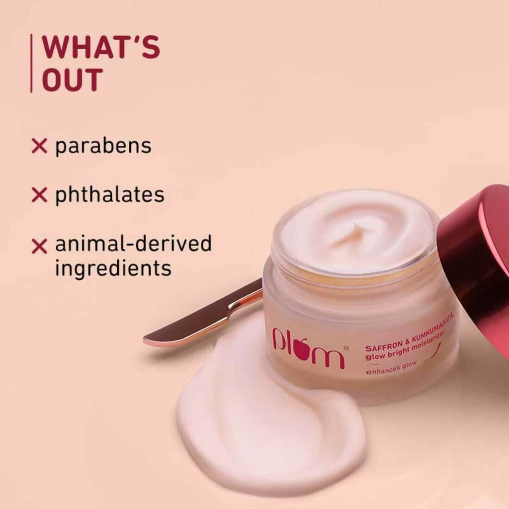 Plum Saffron & Kumkumadi Oil Daily Glow Bright Moisturizing Cream | Grocsy