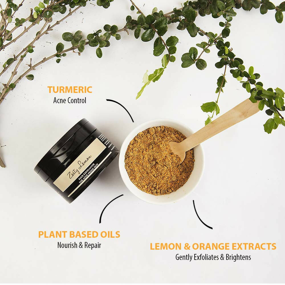 Gulnare Skincare Zesty Lemon Face Exfoliator | Grocsy
