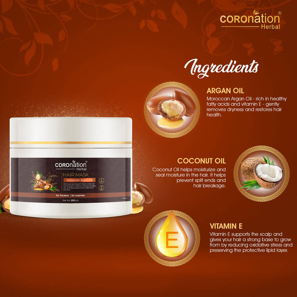 Coronation Herbal Moroccan Argan Oil Hair Mask | Grocsy