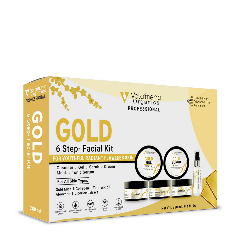 Volamena Skin Brightening Gold Facial Kit | Grocsy