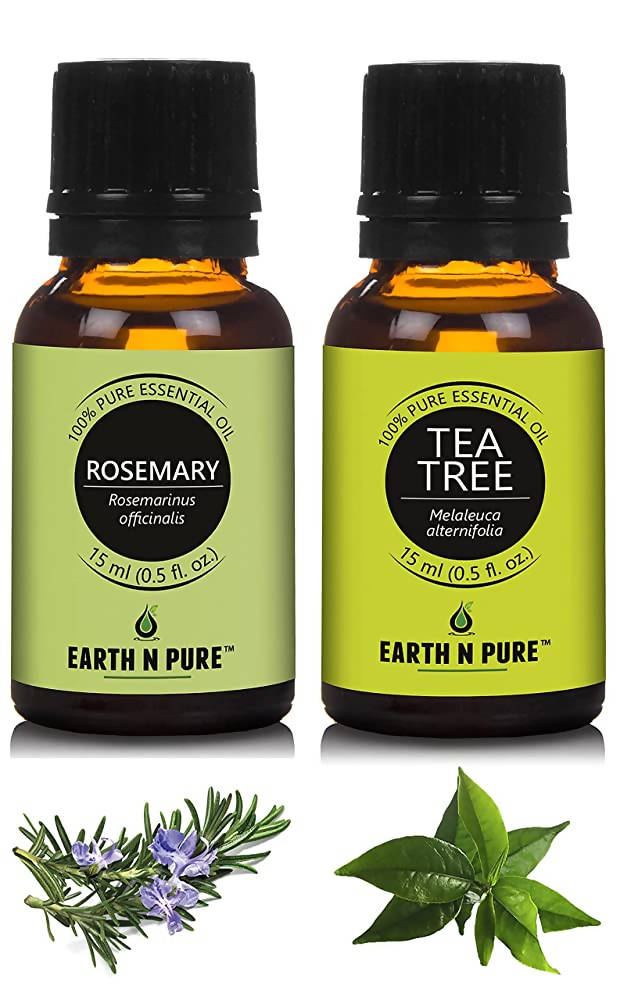 Earth N Pure Rosemary & Tea Tree Essential Oils | Grocsy