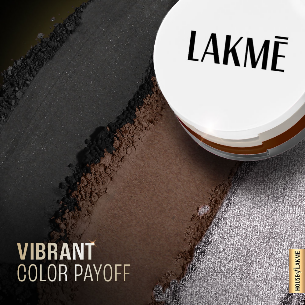 Lakme 9 To 5 Eyeconic Cream Powder Eyeshadow Stack - Smokey Diva | Grocsy