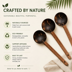 Thenga Coconut Shell Ladles/Spoon Set | Grocsy