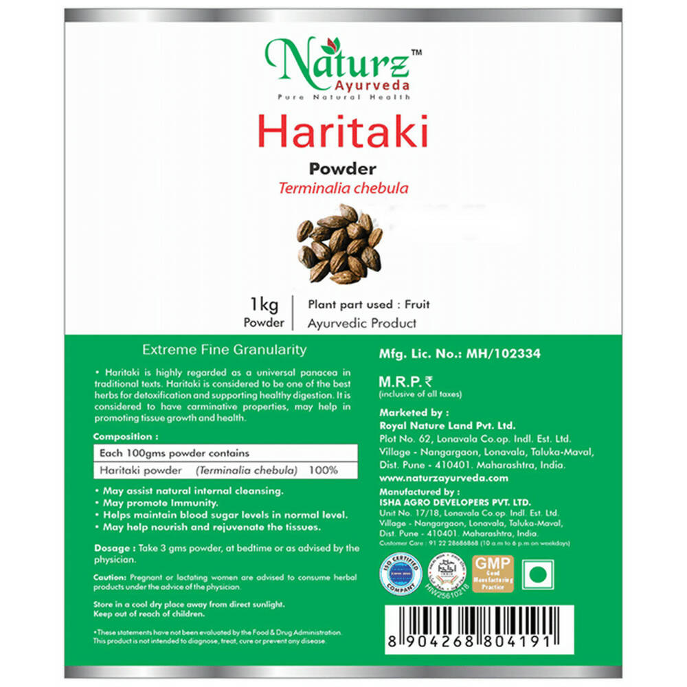 Naturz Ayurveda Haritaki Powder | Grocsy