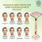 Buddha Natural M African Rose Quartz Face Roller - Helps To Reduce Puffiness Massager | Grocsy