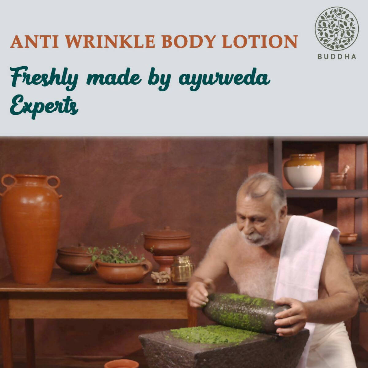 Buddha Natural Anti Wrinkle Body Lotion - For Wrinkles & Fine Lines | Grocsy