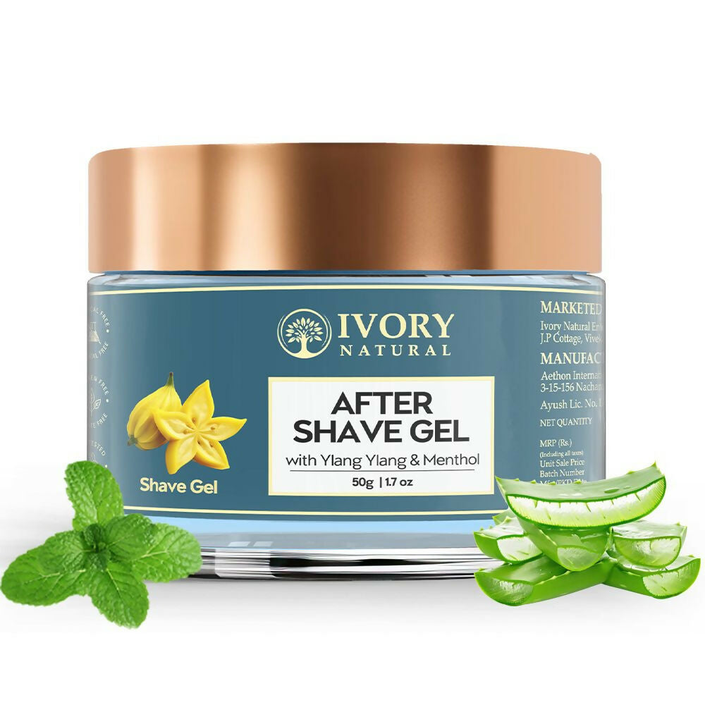 Ivory Natural After Shave Gel For Gentle Post-Shave, Reduced Facial Worries | Grocsy