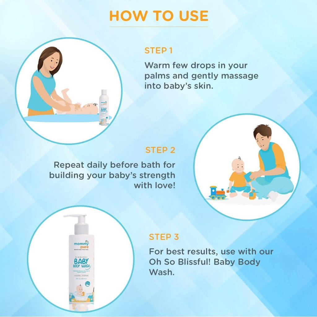 Mommypure Soothing Senses Baby Massage Oil | Grocsy