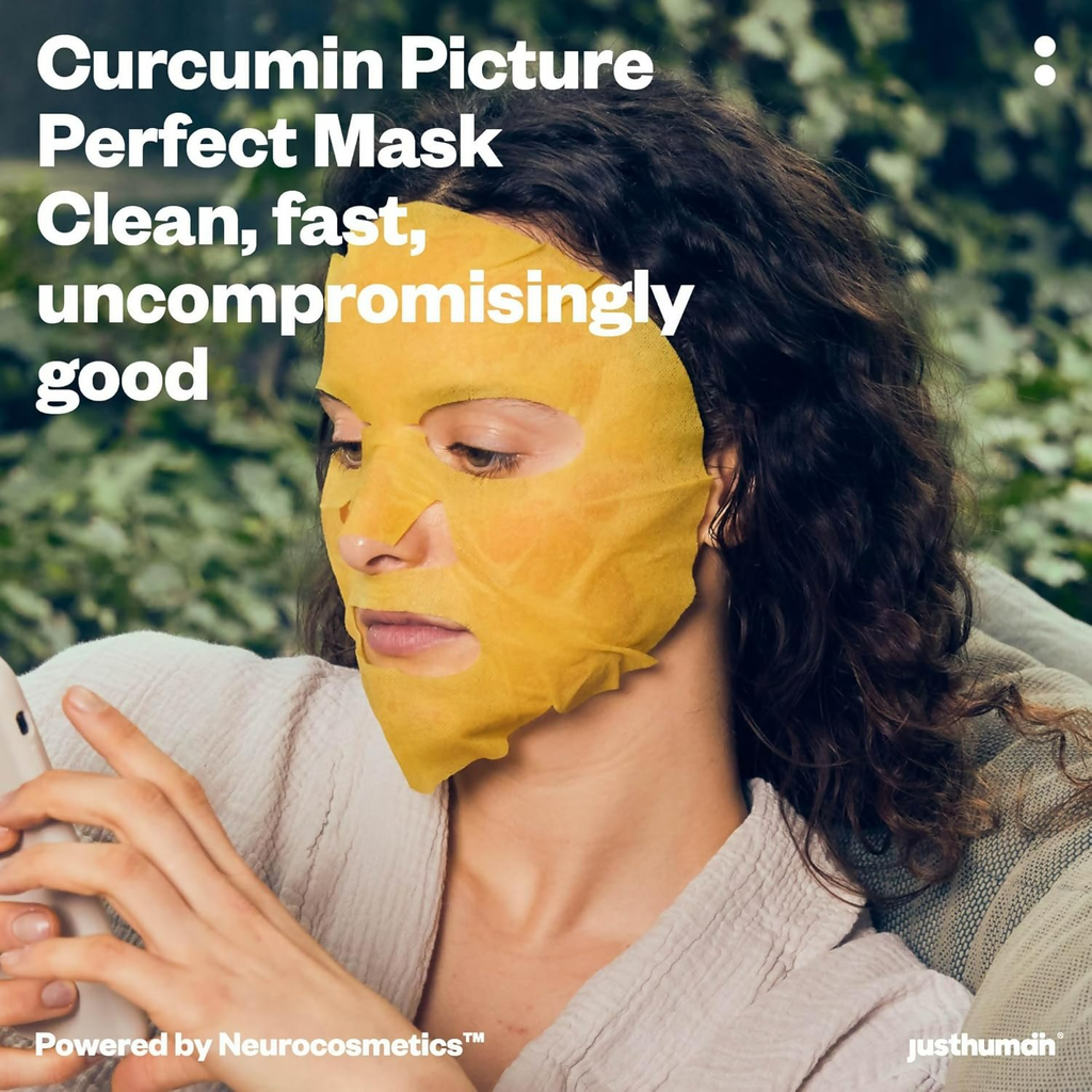 JustHuman Curcumin Picture Perfect Face Mask | Grocsy