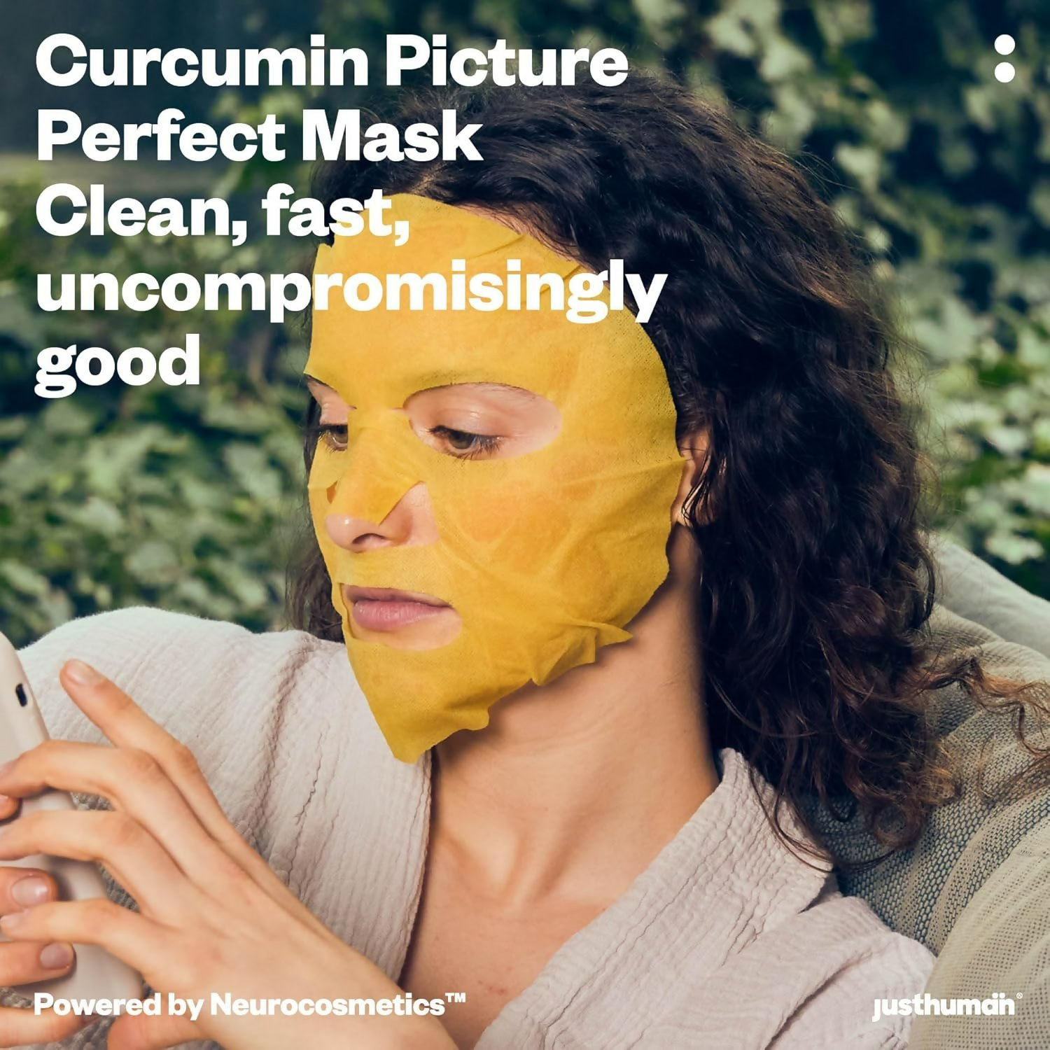 JustHuman Curcumin Picture Perfect Face Mask | Grocsy