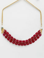 Maroon Choker - Ruby Raang | Grocsy