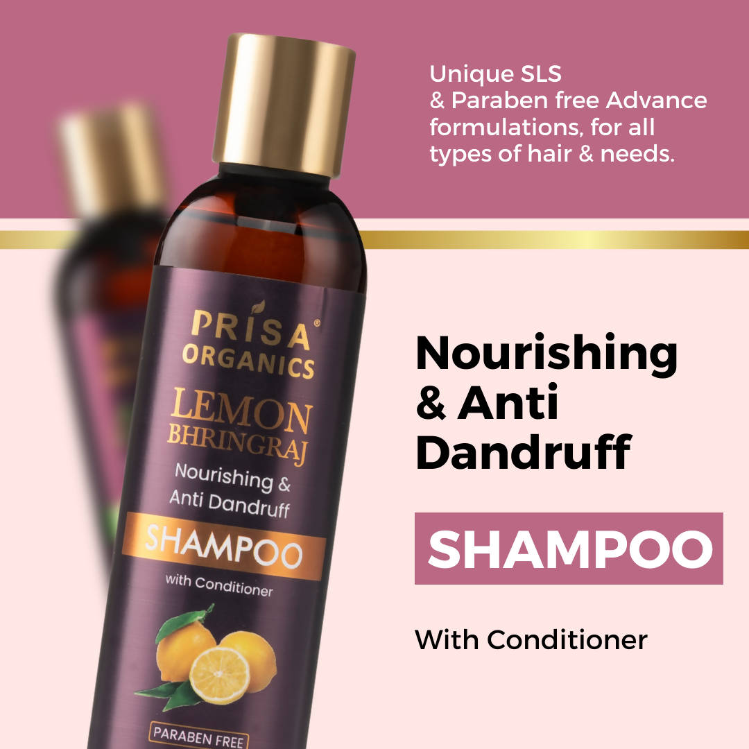 Prisa Organics Lemon & Bhringraj Shampoo | Grocsy