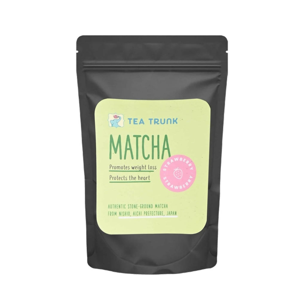 Tea Trunk Strawberry Matcha Green Tea Power - Pure Ceremonial Grade | Grocsy