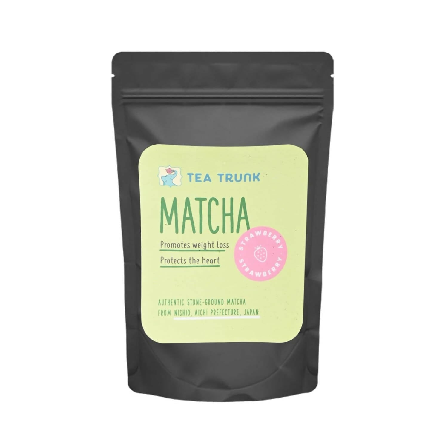 Tea Trunk Strawberry Matcha Green Tea Power - Pure Ceremonial Grade | Grocsy