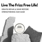 Detoxie Keratin Repair & Shine Restore Strengthening Hair Mask | Grocsy