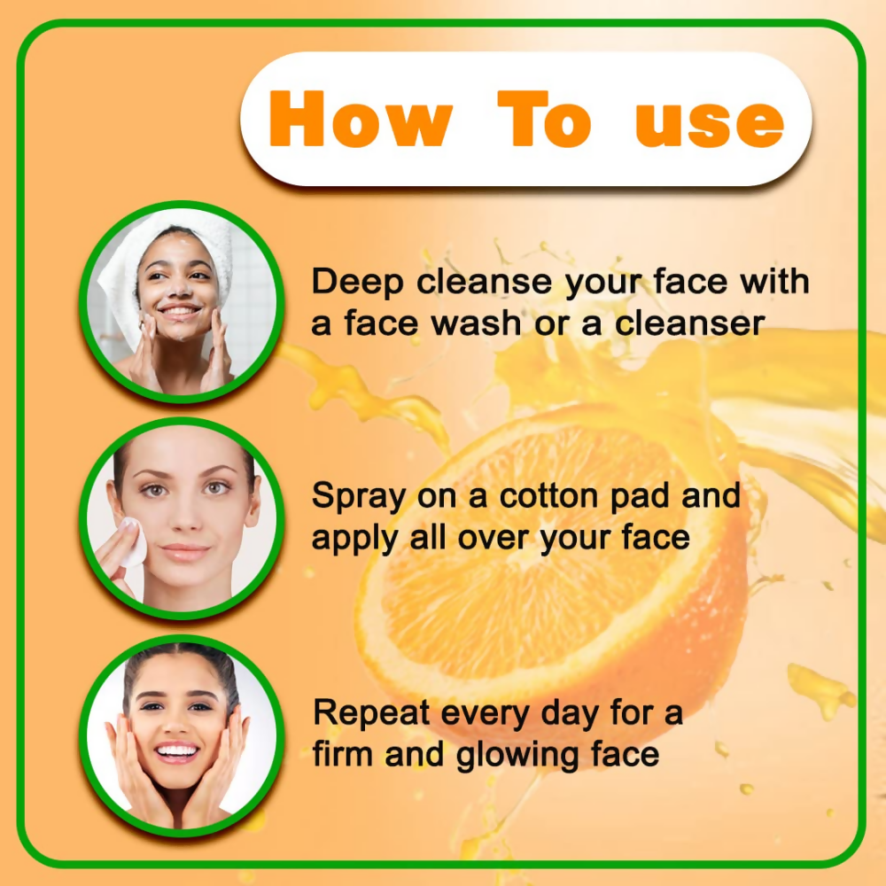 VedicAyurveda Orange Skin Toner With Glycerine | Grocsy
