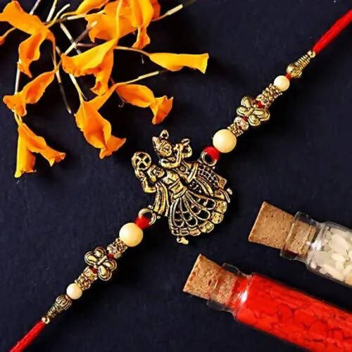Blessed Krishna Rakhi and Sweet Savoury Treats | Grocsy