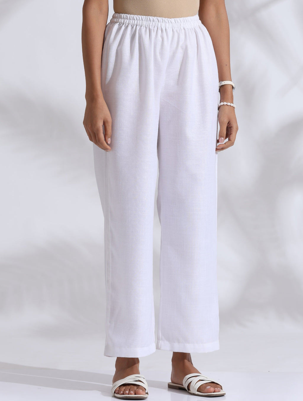 trueBrowns White Slub Kurta Co-ord Set | Grocsy