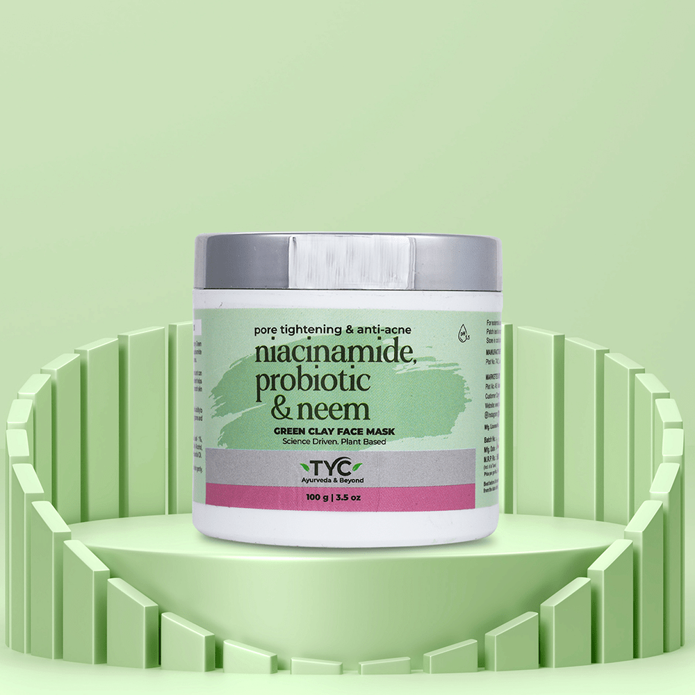 TYC Green Clay Face Mask For Men & Women | Grocsy