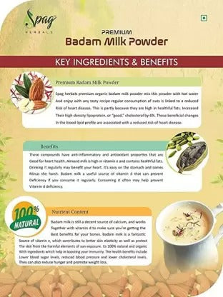 Spag Herbals Instant Cold Badam Milk Powder | Grocsy
