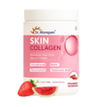 DR. Morepen Skin Collagen Powder with Glutathione, Hyaluronic Acid, Resveratrol &amp; Biotin Strawberry Watermelon Flavour | Grocsy