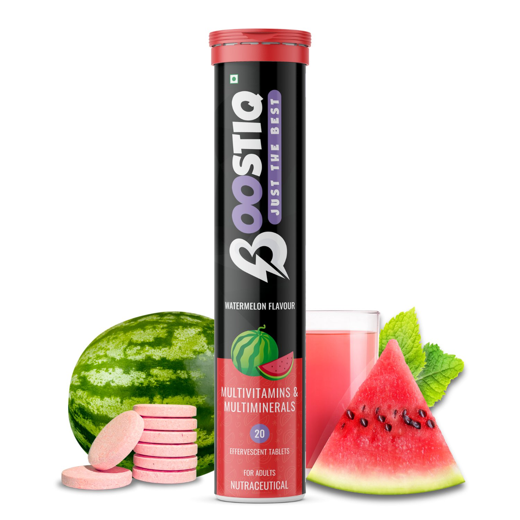 BOOSTIQ Multivitamin EEffervescent Tablets - Watermelon Flavour | Grocsy
