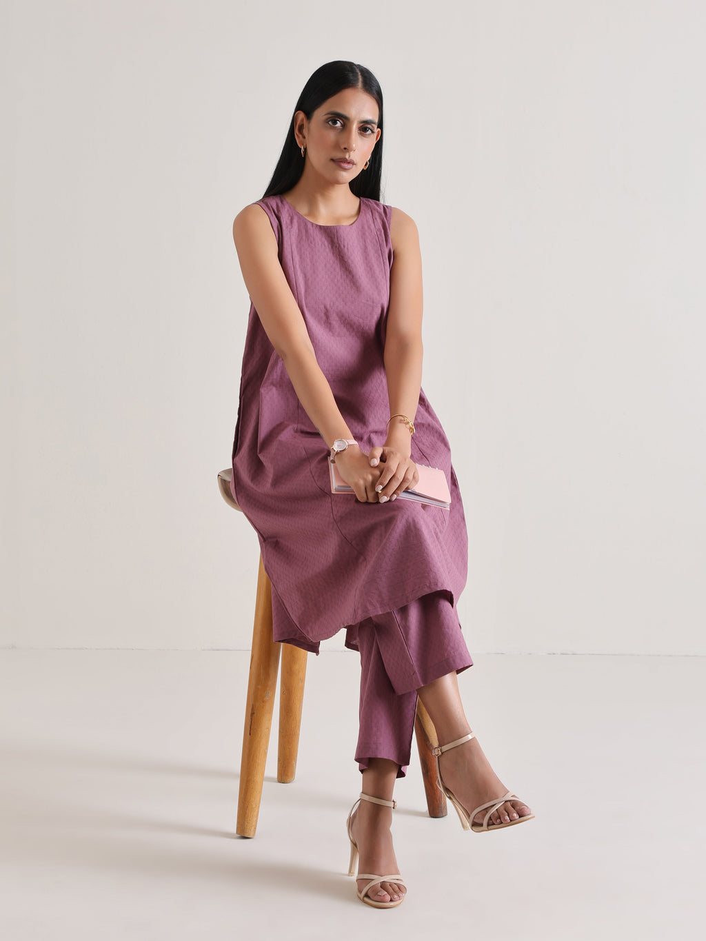 trueBrowns Orchid Panelled Co-ord Set | Grocsy