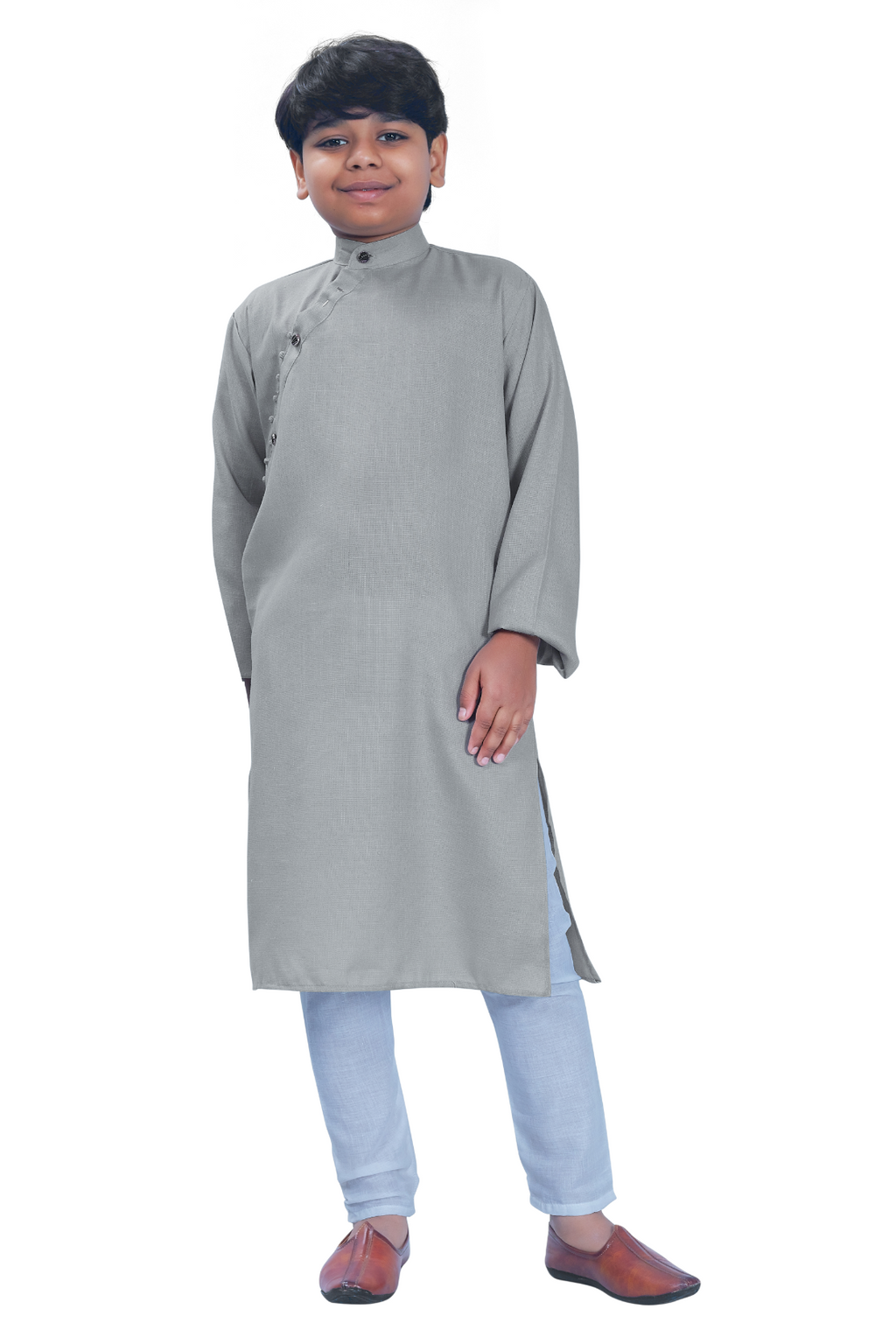 DEIANA'S Casual Designer Kurta Pyjama Set For Boys And kids (Grey) | Grocsy