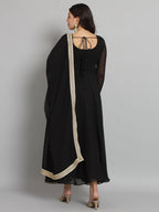 Fab Fashion Black Gota Anarkali Set | Grocsy