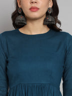 Fab Fashion Peacock Blue Co-Ord Set | Grocsy