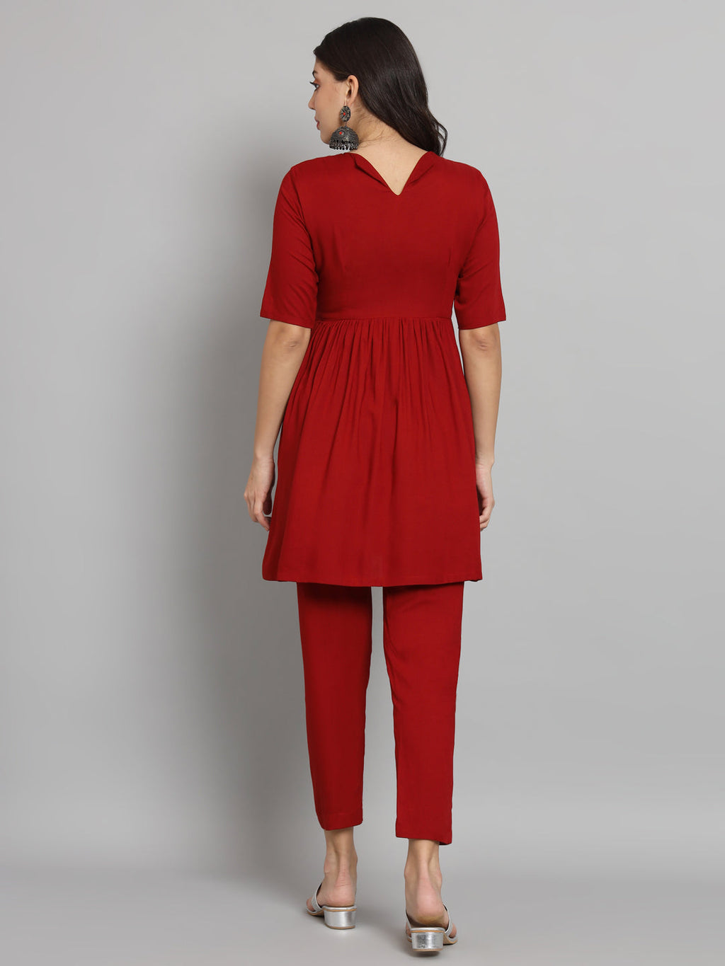 Fab Fashion Cherry Red Co-Ord set | Grocsy
