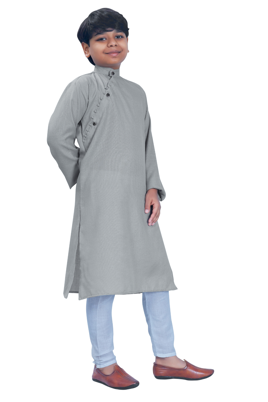 DEIANA'S Casual Designer Kurta Pyjama Set For Boys And kids (Grey) | Grocsy