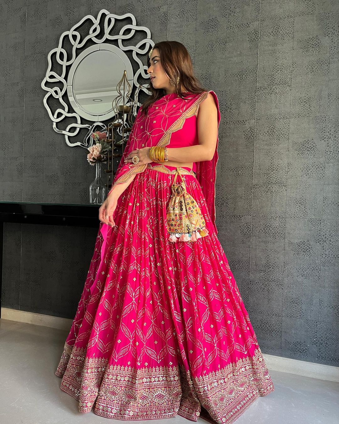 Lehenga Mart Glamorous Designer Lehenga Choli for Bridal and Bridesmaids Wedding Wear Choli | Grocsy