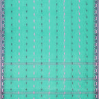 Exclusive Collection 100% Pure Cotton Green Tant Saree With Hand Weaving Work | Grocsy