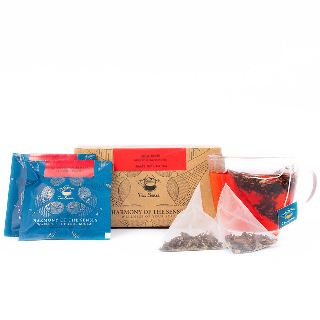 Tea Sense Hibiscus Flower Tea Bags Box | Grocsy