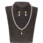 J Pearls Button Drop Pearl Set - Real Pearl Jewelry