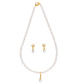 J Pearls Button Drop Pearl Set - Real Pearl Jewelry