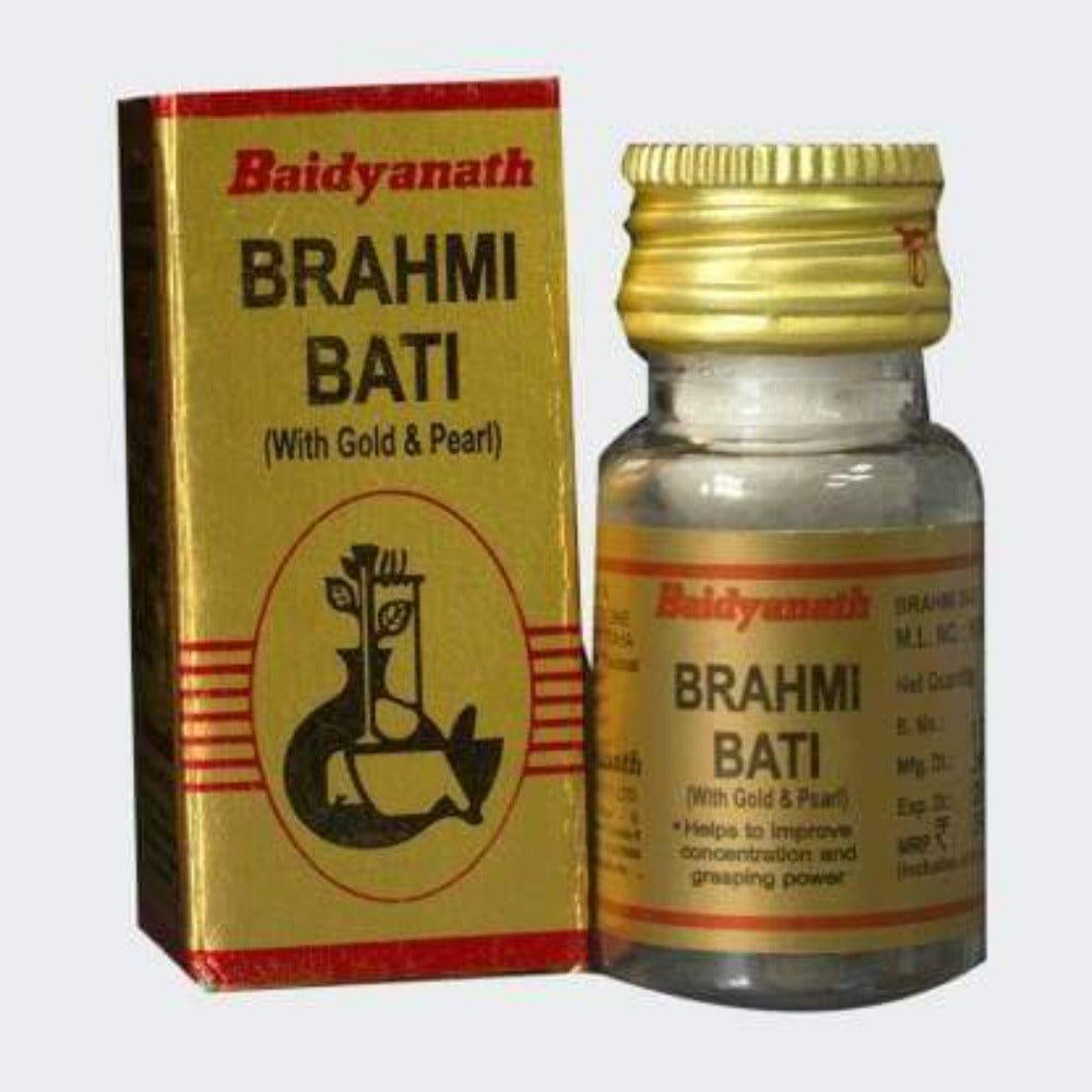 Baidyanath Jhansi Brahmi Bati with Gold | Grocsy