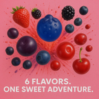 Confect Berry Blast Gummies | Pack of Strawberry, Blackberry, Blueberry, Cranberry, Grape, Cherry Gummies | | Grocsy