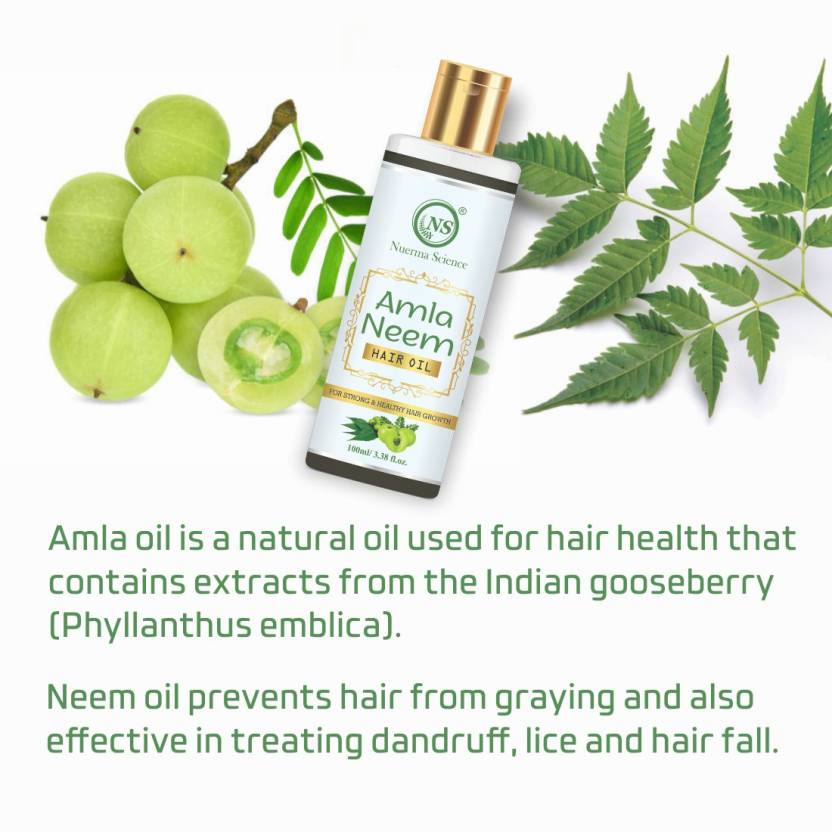 Nuerma Science Amla Neem Hair Oil | Hair Growth Prevents & Premature Graying | Grocsy