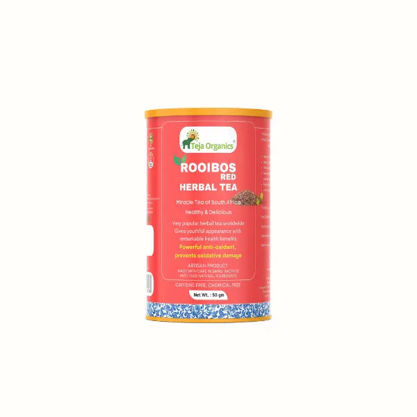 Teja Organics Rooibos Red Herbal Tea | Grocsy