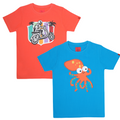 Chilins Round Neck Printed Super Combed Cotton T-shirt(Pack of 2) | Grocsy