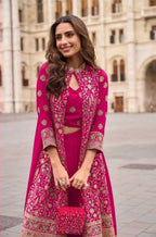 Anaita Georgette Stitched Suit With Embroidery & Beats Work | Grocsy