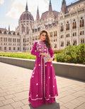 Anaita Rani-Pink Silk Stitched Suit With Embroidery Work | Grocsy