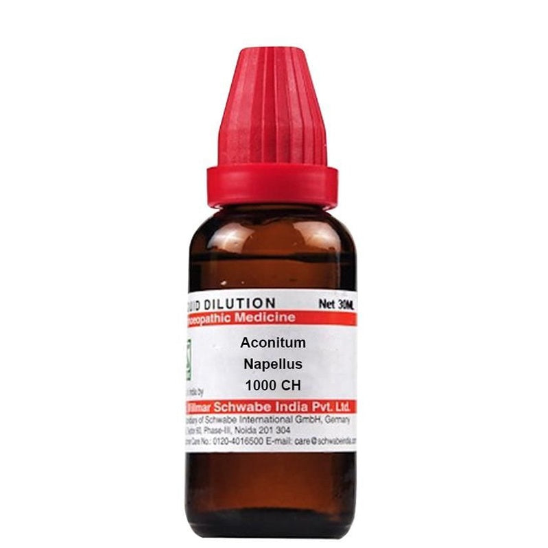 Dr. Willmar Schwabe India Aconitum Napellus Dilution | Grocsy