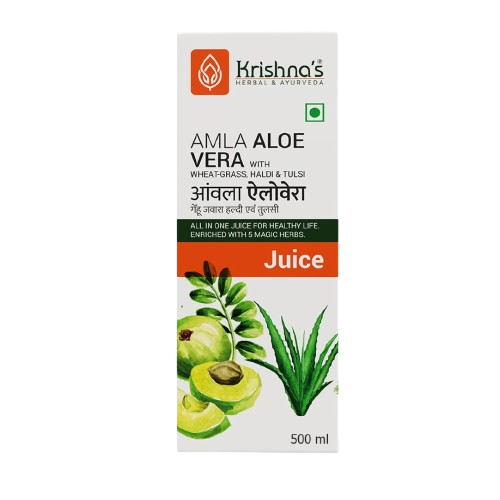 Krishna's Herbal & Ayurveda Aloe+ Amla Juice | Grocsy