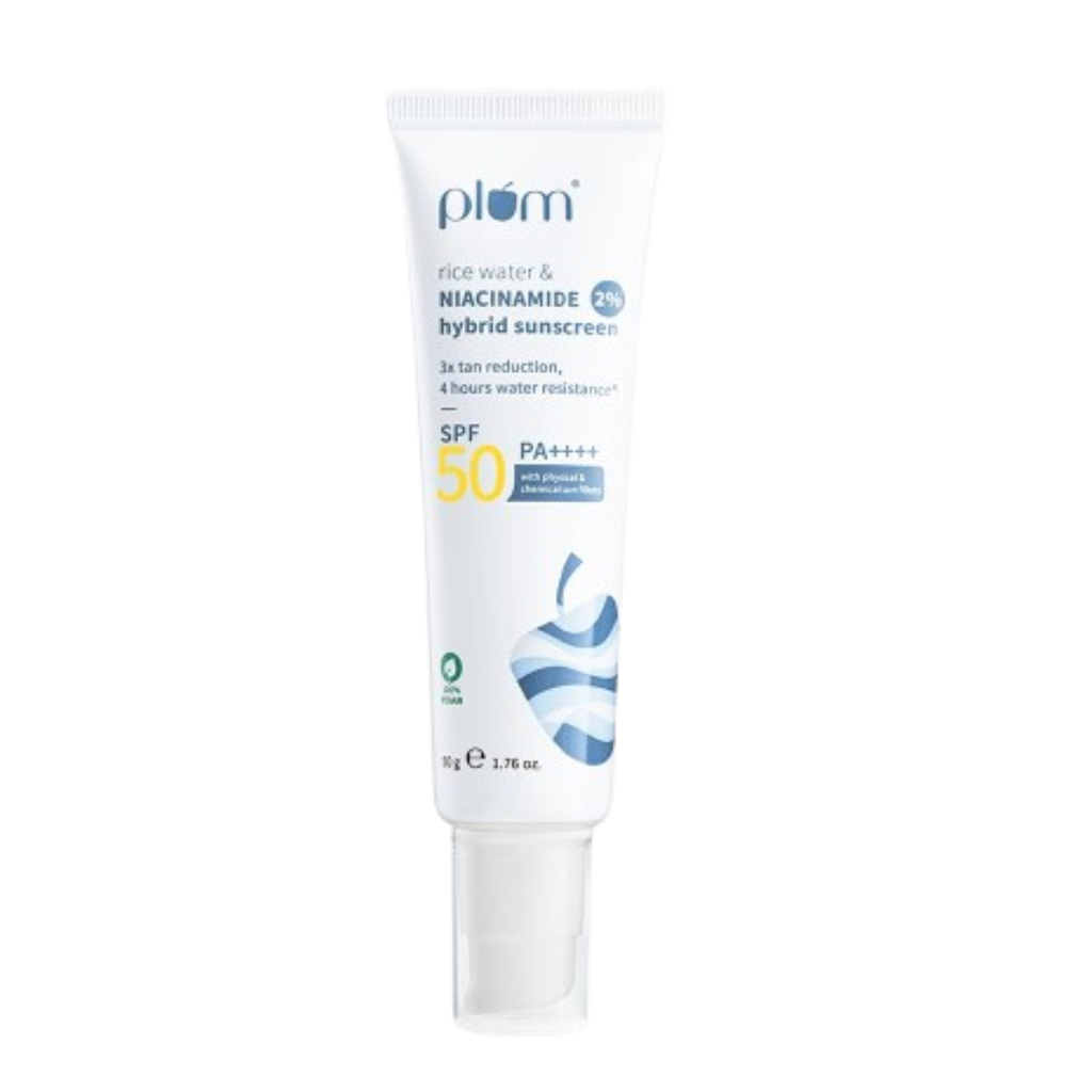 Plum Bestselling 2% Niacinamide & Rice Water SPF 50 PA+++ | Grocsy